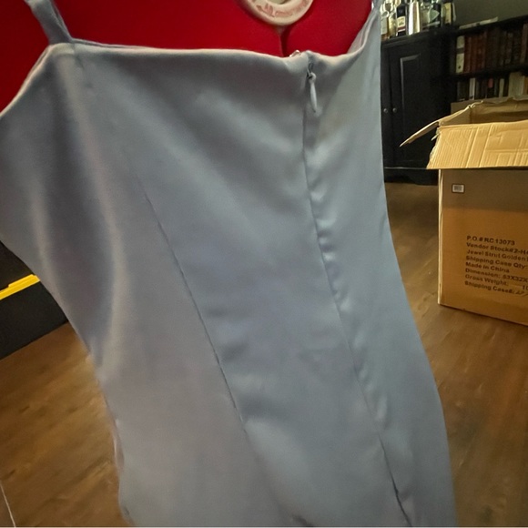 Sky Blue Urban Outfitters Slip Dress Size L Good Condition! - Picture 6 of 11